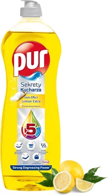 Zdjęcie produktu dla Płyn do Mycia naczyń PUR 750 ml Cytryna Sekret Kucharzy Odtłuszcza