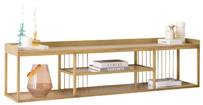 Obrázok produktu pre Štýlový zlatý TV lowboard Dizajnový obývačkový nábytok Sideboard