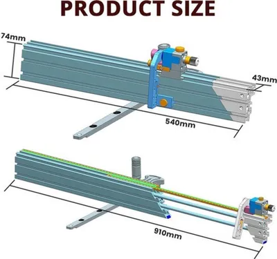 Productafbeelding van Verstekmeter 0-70 Graden - 850 mm Lengte - Houtbewerking Precisie