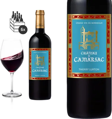 Produktbild von 6er Karton 2020 Bordeaux Supérieur Vieilles Vignes von Château de Camarsac - Rotwein
