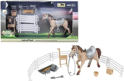 Immagine prodotto di Set con cavallo e recinto (giocattolo)