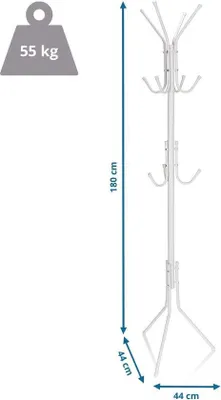 Productafbeelding van Famanu kledingrek, modern design - wit
