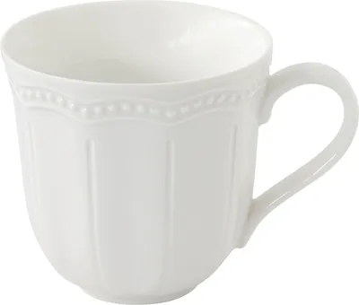 Produktbild von Becher, Tasse ELITE WHITE weiß rund 350ml aus Porzellan Easy Life