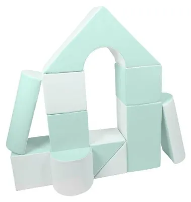 Image de Velinda Set de 11 blocs en mousse menthe