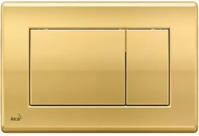 Betätigungsplatte Alca basic Platte gold glänzend / Taster gold glänzend M275