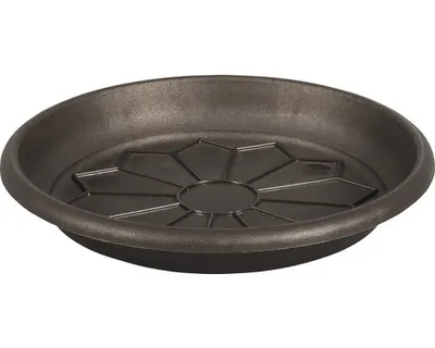 Image de Soucoupe de pot en plastique Naxos Ø 28 cm marron