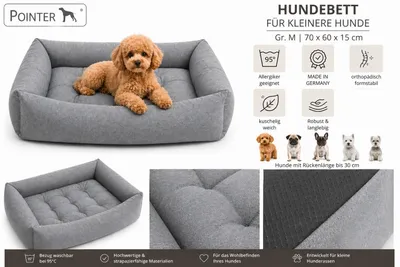 Produktbild von Pointer – Hundebett – grau M – Grau – M