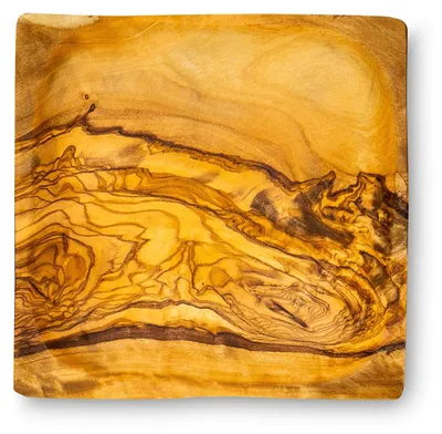 Olivenholz-Schale, 12x12 cm, handgefertigt, Natur, Unikat