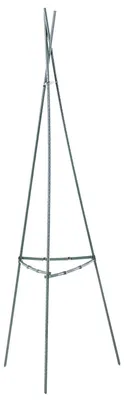 Obrázek produktu pro Držák pro rostliny – Kuželovitá kovová tyč pro rajčata – Pomůcka pro popínavé rostliny – 150 cm – Opěrka pro rostliny v zahradě – Světlě zelená