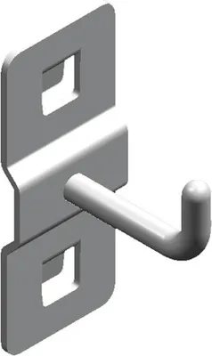 Produktbild von Kunzer Einzelhaken für Rückwandlochung 10 mm x 10 mm WES1714.1