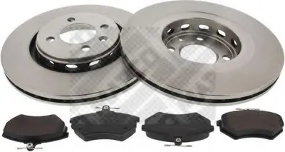 Produktbild von MAPCO Bremsenset Vorne Bremsscheiben Beläge Satz für VW GOLF II (19E, 1G1) 280mm