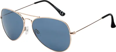 Produktbild von Sonnen Brille Designer Piloten Herren Sonnenbrille mit Kunstoffrahmen 30574 Blau Gold