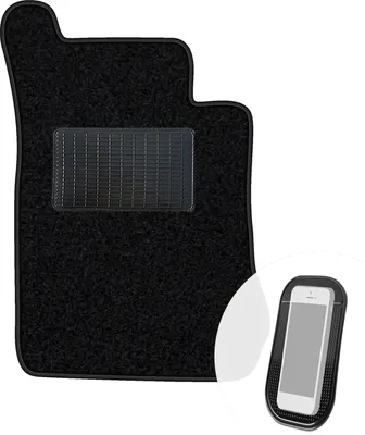 Produktbild von moto-MOLTICO Fahrer Fußmatte Auto Velours Fahrerseite Autoteppiche Schwarz Fahrermatte 1-teilig passend für Mercedes-Benz E-Klasse W211 4-matic 2002-2009
