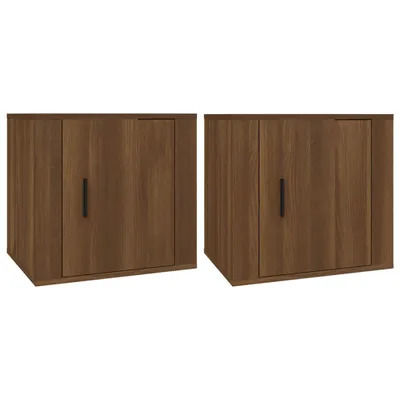 Produktbild von vidaXL Nachttische 2 Stk. Braun Eichen-Optik 50x39x47 cm