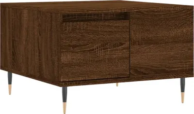 Produktbild von vidaXL Couchtisch Braun Eichen-Optik 55x55x36,5 cm Holzwerkstoff