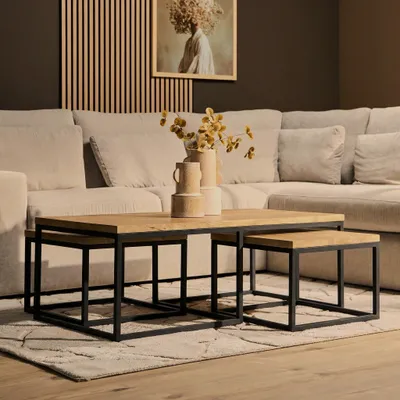 Produktbild von Starfurn - Dakota Couchtisch - Braun - 60x120x42 cm