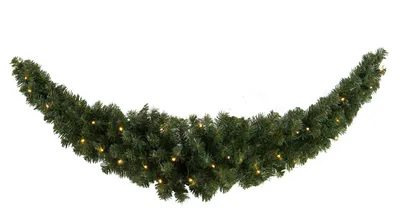 Produktbild von Best Season LED-Girlande "Ottawa Swag" beleuchtet ca. 150 cm, 30 warm white LED, outdoor, Trafo, 612-55