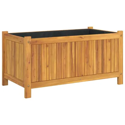 Produktbild von Pflanzkübel mit Einlage 80x42x40 cm Massivholz Akazie