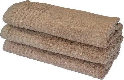 Immagine prodotto di Asciugamano, telo da bagno in cotone, spesso, 500 g/m² Uno 70x140cm Beige