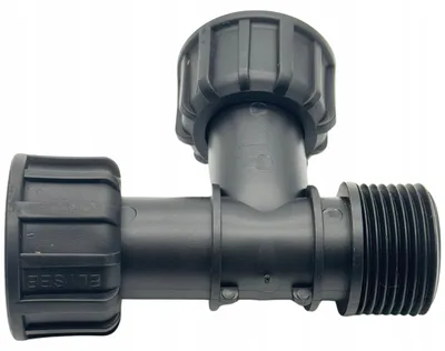 Imagen del producto de Conector en T de 1" con roscas AG-AG-IG para válvulas solenoides