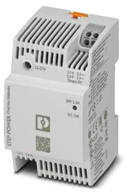 Produktbild von Phoenix Contact STEP3-PS/1AC/24DC/2.5/PT - 60 W - 100 - 250 V - 50 - 60 Hz - 16 A - 90% - Überspannung - Kurzschluß