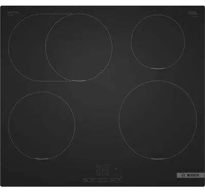Obrázek produktu pro Bosch PIF61ABB5E, Černá, Vestavěné, 60 cm, Indukční varná deska se zónami, Sklokeramický, 4 zóna/zón