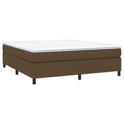 Obrázok produktu pre vidaXL Boxspring posteľ s matracom Tmavo hnedá 180x200 cm Látka