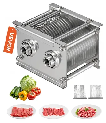 Obrázok produktu pre VEVOR 86 mm nože pre komerčné krájače mäsa, sada nožov pre krájač mäsa SJY-DQ90, nerezová oceľ (hrúbka rezu 7 mm) na mäso bez kostí
