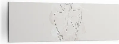 Produktbild von Bild auf Leinwand - Leinwandbild - Einteilig - Frau Rücken Rücken - 160x50cm - Wand Bild - Wanddeko - Wandbilder - Leinwanddruck - Bilder - Wanddekoration - Leinwand bilder - Wandbild - AB160x50-5090
