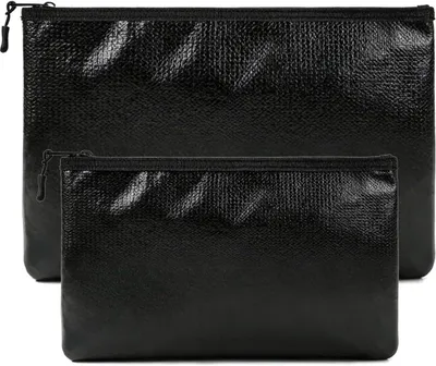 Produktbild von Feuerfeste Dokumententasche, 2er-Set, 34 x 25 cm und 28 x 15 cm, wasserdicht, bis 550 °C, für Dokumente