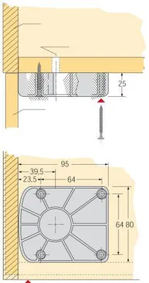 Produktbild von Hettich 79689, 450 kg, 40 Stück(e)