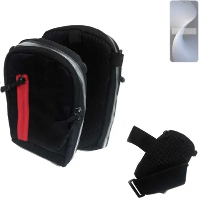 Produktbild von K-S-Trade Outdoor Gürteltasche Holster Umhängetasche kompatibel mit Meizu 21 Note schwarz Handy Tasche Case travelbag Schutz Hülle Handy Hülle