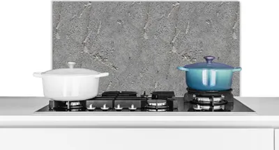 Obrázok produktu pre KitchenYeah® Kuchynský splashback - Kuchynský splashback - Ochrana steny sporáka a drezu - Betón - Vzor - Kameň 80x40 - Alu-Dibond (alternatíva skleneného splashbacku) - Tepelne odolný - Splashback sporáka