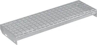 Produktbild von Treppenstufen 900x240 mm verzinkt Gitterroststufen Metallstufen