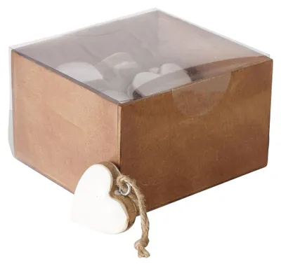 Obrázek produktu pro Boltze Home přívěsek srdce Inamiholz 5x5cm 16 kusů