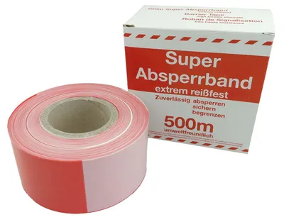 Obrázok produktu pre Fóliová zábrana červeno-biela 80 mm x 500 m