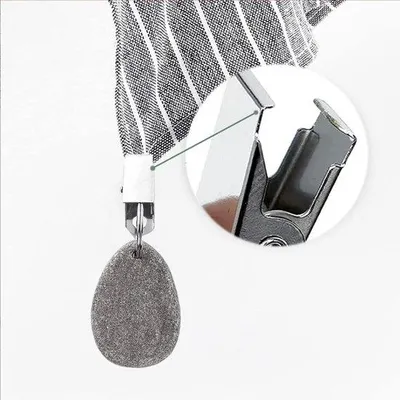 Produktbild von 6 schwere Marmorklammern für Tischdecken, ideal für Garten oder Camping