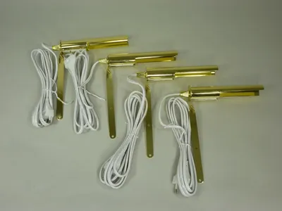 Produktbild von 4 x Bildleuchte im Set messing Dekoleuchte Unterbaulampe E14