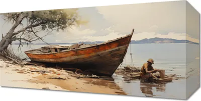 Produktbild von Bild 40x20cm Küstenruhe