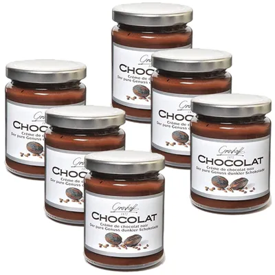 Image de Grashoff Noir Chocolat noir belge le pur plaisir 250g paquet de 6