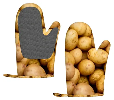 Produktbild von Silikon-Ofenhandschuhe, hitzebeständig, rutschfest, Grill- und Küchenhandschuhe, 1 Paar