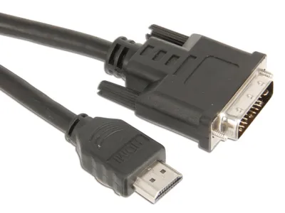 Produktbild von 5m Anschlusskabel HDMI Stecker auf DVI-D (24+1) Stecker vergoldete Kontakte