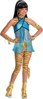Produktbild von Monster High Cleo De Nile  Kostüm  Kinder # Gr. L / 140-146 (8-10 J.)