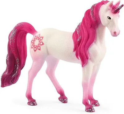 Image de Figurine Licorne Jument Mandala, Tatouage Rose, Schleich 70717 Bayala