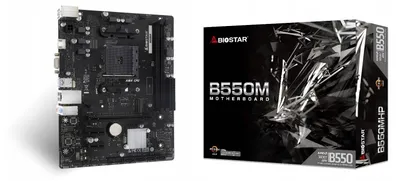 Produktbild von Biostar B550MHP, AMD, Sockel AM4, AMD Ryzen 3000 Series, AMD Ryzen 4000 Series, AMD Ryzen 5000 Series, Sockel AM4, DDR4-SDRAM, 64 GB