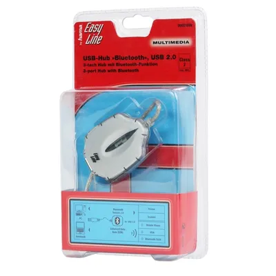 Produktbild von EasyLine 3-Fach USB-Hub + Bluetooth-Adapter