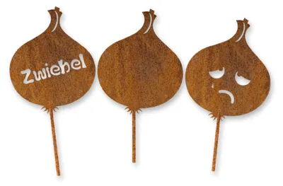 Produktbild von Edelrost Zwiebel mit Stecker 3er-Set