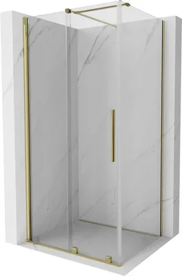 Zdjęcie produktu dla Mexen Velar kabina prysznicowa rozsuwana 90 x 120 cm, transparent, złota - 871-090-120-01-50