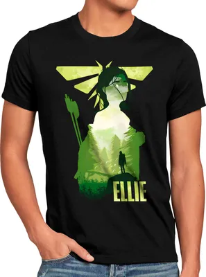 Produktbild von BaumwolleCloud Cure for Ellie Herren T-Shirt us last joel left behind armed wing