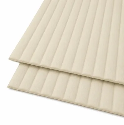 Produktbild von HOOZ® 3D Wandpaneele Selbstklebend in Samtoptik – Gepolsterte Wandverkleidung zum Kleben – Für Wohn- & Schlafräume – 69x277cm Schmalliniert Beige